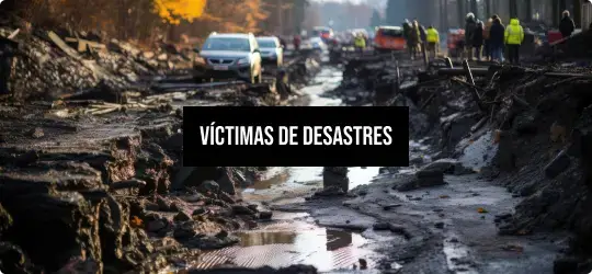 Víctimas de desastres